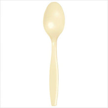 Cargar imagen en el visor de la galería, Cucharas Desechables de Plástico Colores Varios 24 ct