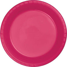 Cargar imagen en el visor de la galería, Platos Desechables de Plástico 7" Colores Varios 20ct