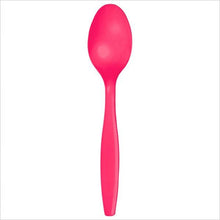 Cargar imagen en el visor de la galería, Cucharas Desechables de Plástico Colores Varios 24 ct