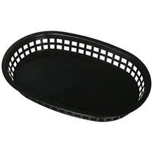 Cargar imagen en el visor de la galería, Winco Cesta Ovalada de Plástico para Comida 10.25" x 7.25" x 1.5" 12 pk