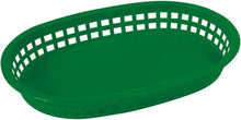 Cargar imagen en el visor de la galería, Winco Cesta Ovalada de Plástico para Comida 10.25" x 7.25" x 1.5" 12 pk