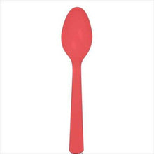Cargar imagen en el visor de la galería, Cucharas Desechables de Plástico Colores Varios 24 ct