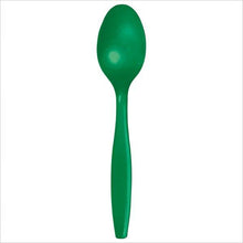 Cargar imagen en el visor de la galería, Cucharas Desechables de Plástico Colores Varios 24 ct
