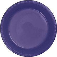 Cargar imagen en el visor de la galería, Platos Desechables de Plástico 7" Colores Varios 20ct