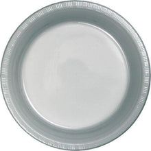 Cargar imagen en el visor de la galería, Platos Desechables de Plástico 7" Colores Varios 20ct