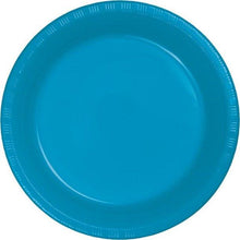 Cargar imagen en el visor de la galería, Platos Desechables de Plástico 7" Colores Varios 20ct