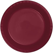 Cargar imagen en el visor de la galería, Platos Desechables de Plástico 7" Colores Varios 20ct