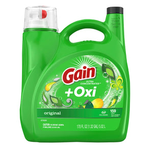 Gain Original Ultra Concentred + Oxi Detergente 170 oz