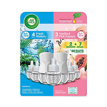 Airwick 7+2 Fresh Waters & Vanilla and Pink Papaya Difusor de Olor con Aromatizante
