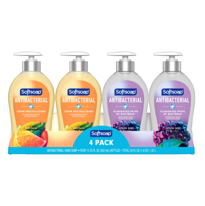 Softsoap Jabón de Manos Antibacterial 4 pk