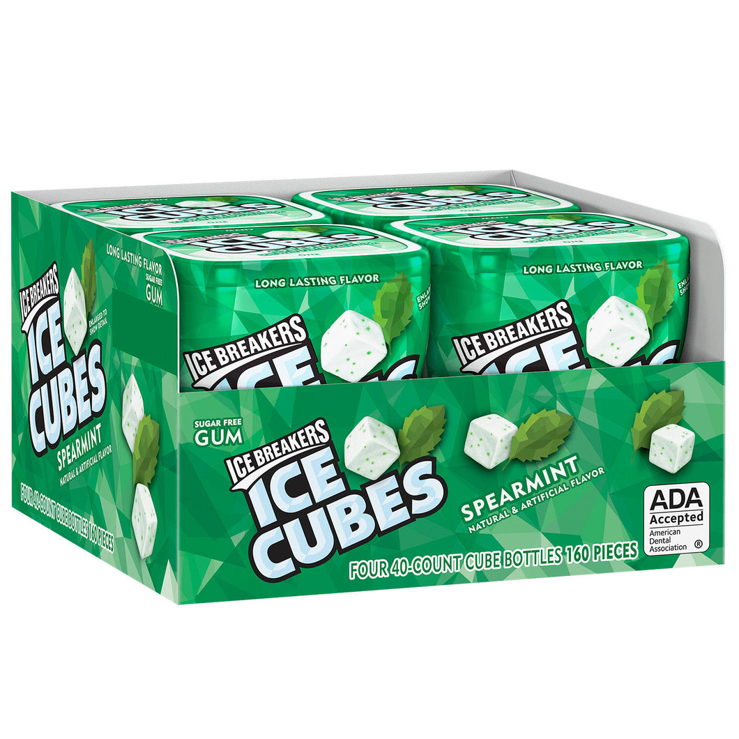 Ice Cubes Spearmint Chicles 4Pk