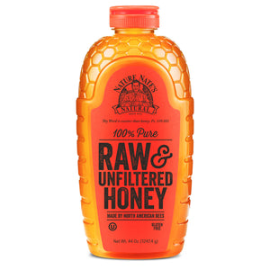 Nature Nate's Organic Raw & Unfiltered Honey Miel Pura 44 oz