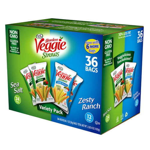 Veggie Straws Variety Pack 30 ct - Paquetto