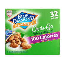 Cargar imagen en el visor de la galería, Blue Diamond Whole Natural Almond Snack Packs Almendras 32 ct

