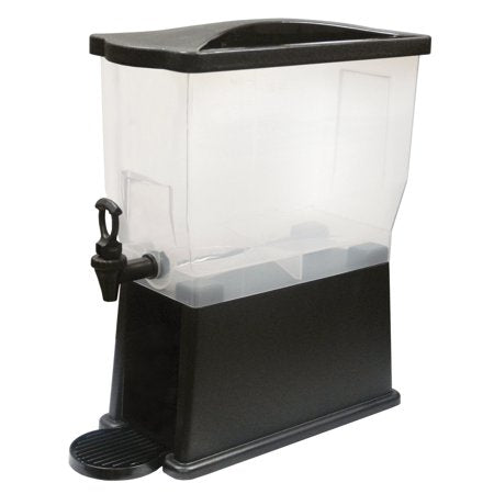 Winco PBD-3 Dispensador de Bebida de Plástico con Base Negra 3 gal