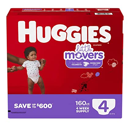 Pañales Huggies Little Movers # 4