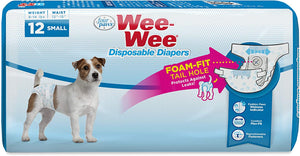 Wee-wee Pañales Desechables para Perro 12 ct