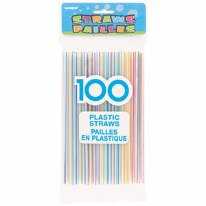 Striped Straws Pajillas 100 ct