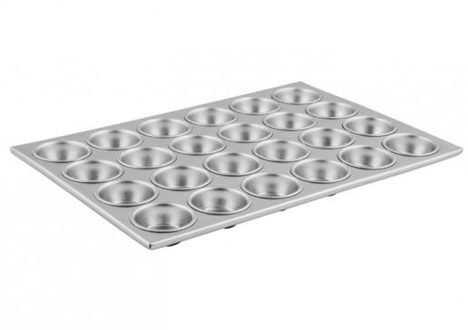 Winco AMF-24 Molde Antiadherente de Aluminio para Muffins & Quequitos de 24 Compartimientos