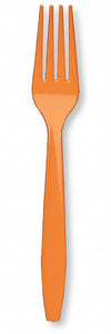 Tenedores Desechables de Plástico Colores Varios 24 ct