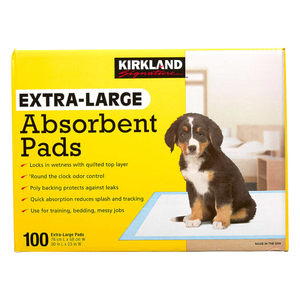 Kirkland Absorbent Dog Pads Pañal para Mascotas 100 ct