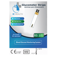 Cargar imagen en el visor de la galería, IC Health Tiras Reactivas para Glucometro BS102 - 50 ct

