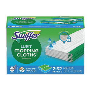 Swiffer Wet Mopping Cloths Refills 64 ct
