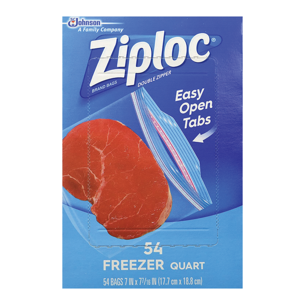 Ziploc Quart Freezer 54 ct