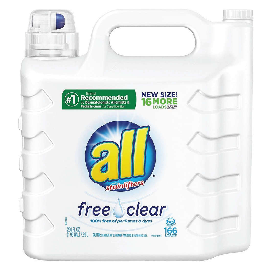 All Free & Clear Detergente para Piel Sensible 250 oz