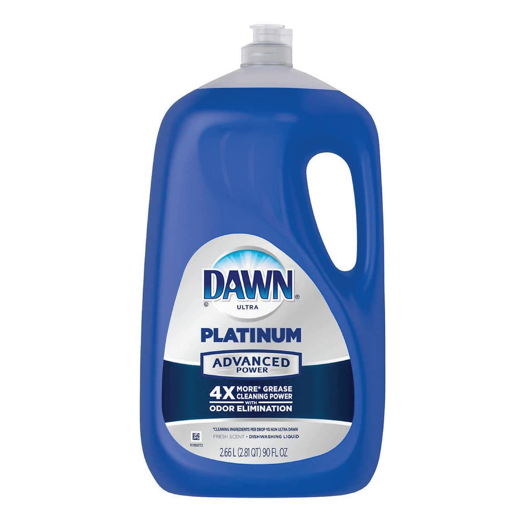 Dawn Ultra Platinum 4X Rain Scent Jabón Lavaplatos 90 oz