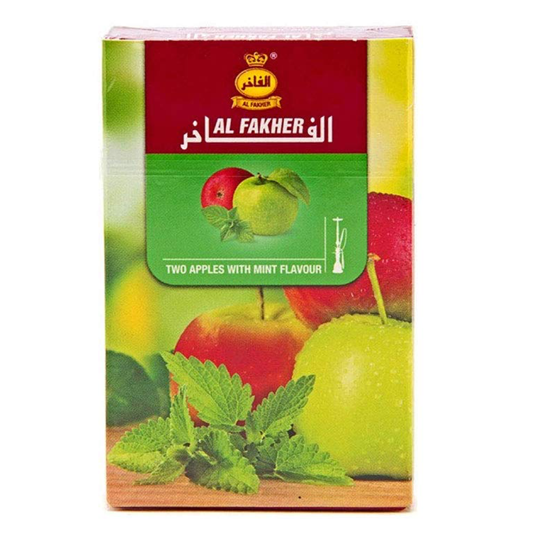 Al Fakher Sabor Hookah Two Apples with Mint 50g