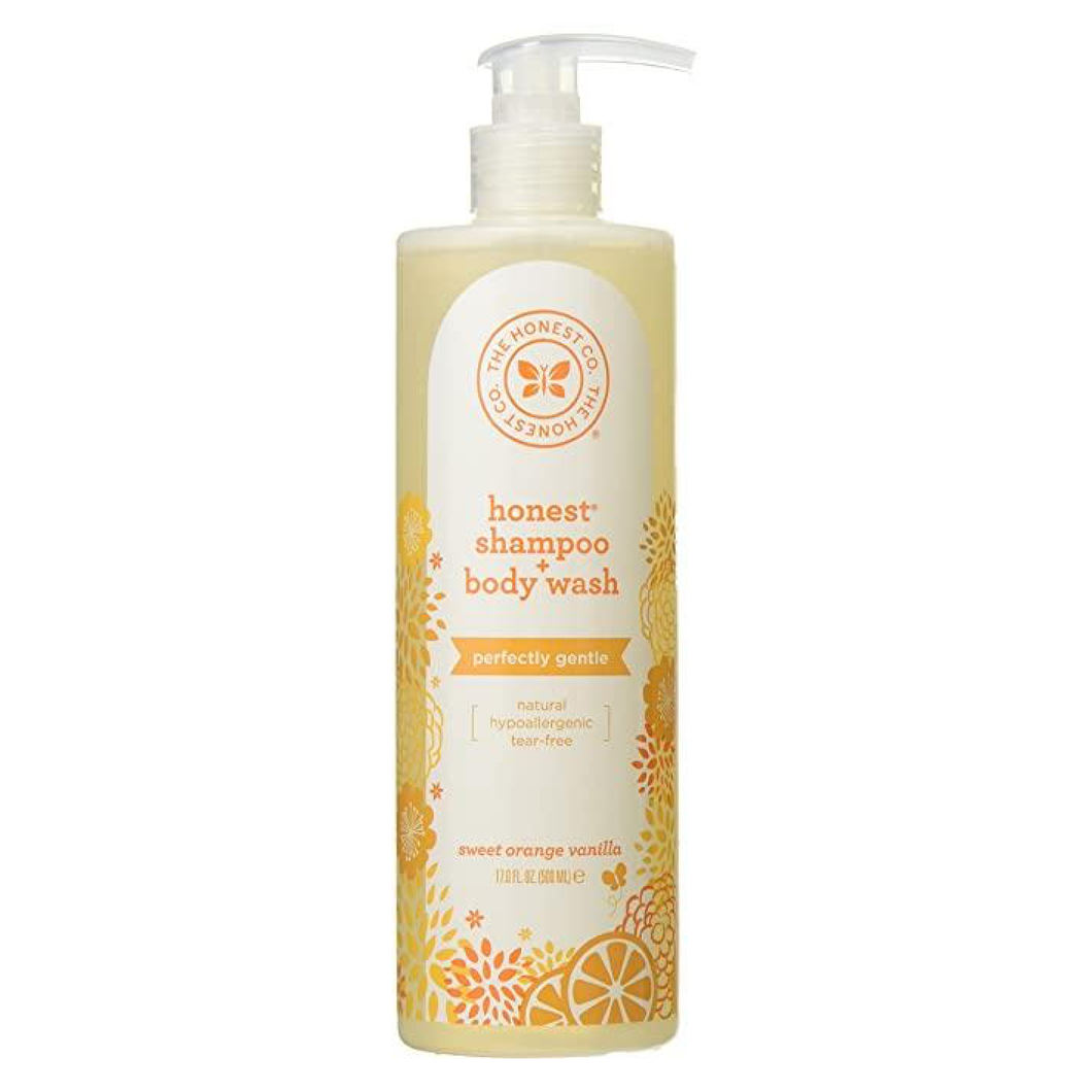 Honest Sweet Orange Vanilla Shampoo & Gel de Baño 17 oz